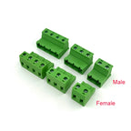 10sets Female Male Plug Aerial Butt Welding 2EDGRK-7.62mm 2EDGK7.62 0.3inch 2-16P Plug Solder-free Wire Terminal Block Connector