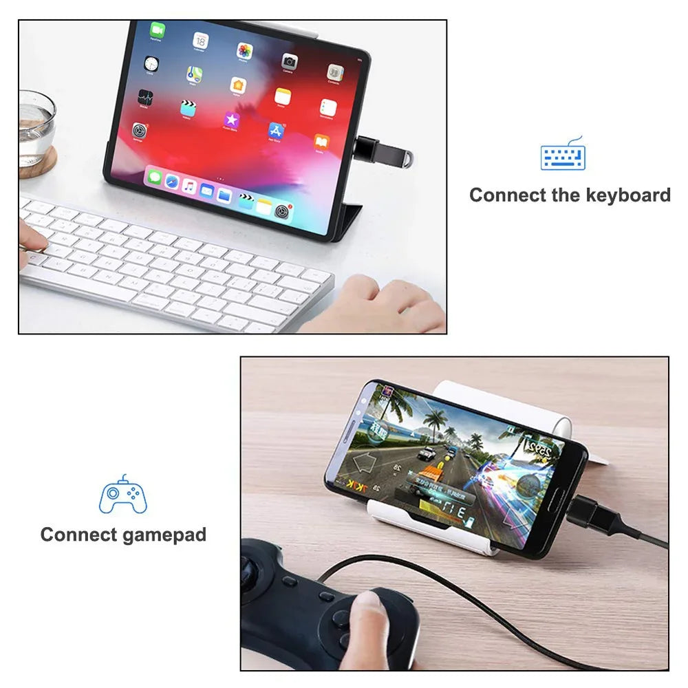 1-20 Pcs USB 3.0 to Type C Adapter OTG Converter USB-A Male to USB-C Female for Samsung Xiaomi POCO MacBook Pro Table