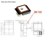 Beitian GPS Module BE-120 BE-122 M10 GNSS GPS Antenna Receiver with Flash for Flight Controller FPV UAV PX4 PIX32 RC Drone