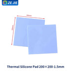 Thermal Pad Silicone Sheet with Adhesive Backing, Silicone Grease, CPU GPU Memory Cooling, Laptop GPU North‑South Bridge Heat Di