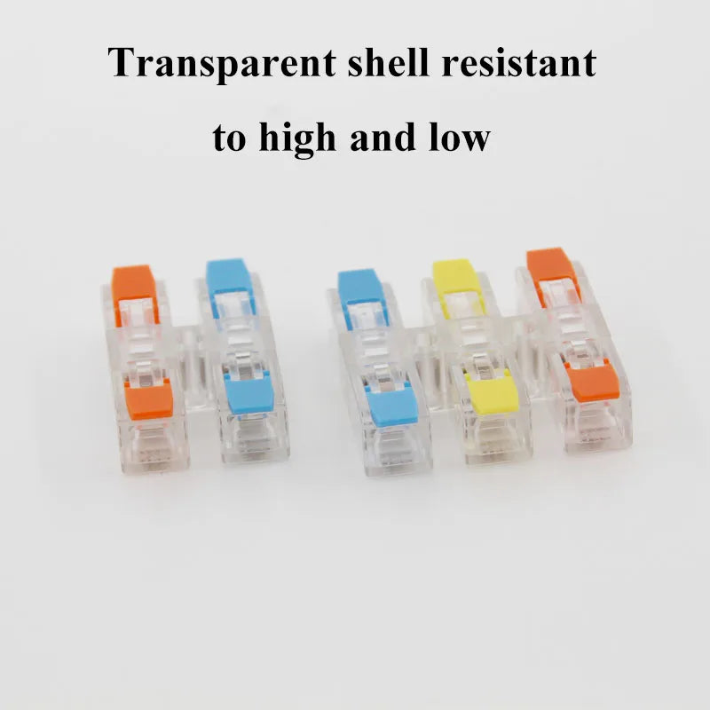 Connector Terminal Blocks Fast Cable Terminals Crimp Push-type Multiple-in Multiple-Outlet Wire Docking LED Terminals