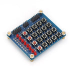 Liludin 4x4 Matrix Keyboard 16 Key Push Button Keypad Module 8 LEDs DIY Kit for Arduino