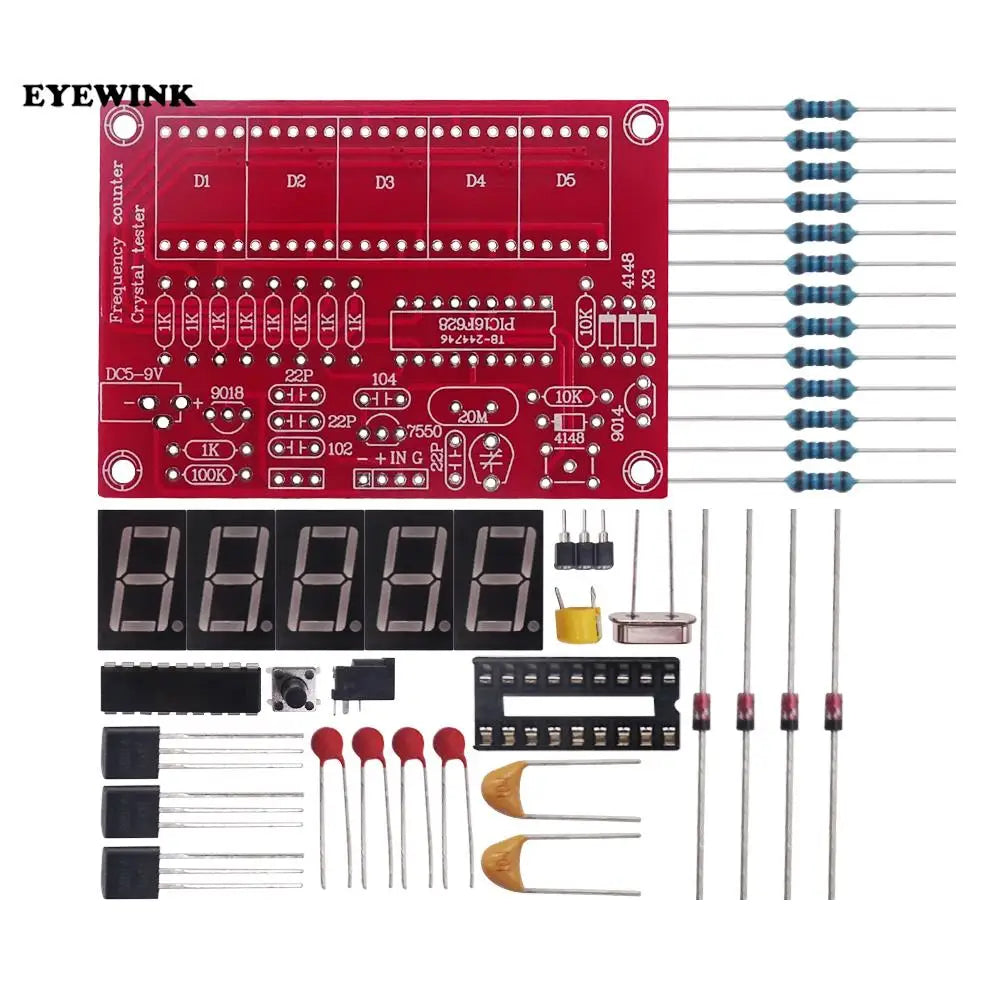 DIY Kits RF 1Hz-50MHz Crystal Oscillator Frequency Counter Meter Digital LED tester meter