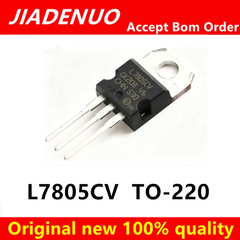 (10piece)100% New L7805CV 7805 L7805 L7805C LM7805 MC7805 TO-220 Chipset