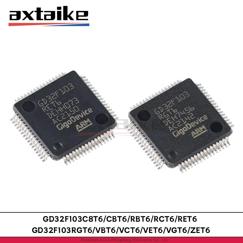 1-5PCS GD32F103 C8T6 CBT6 RBT6 RCT6 RET6 RGT6 VBT6 VCT6 VET6 VGT6 ZET6 LQFP-48/64/100 ARM Cortex-M3 32bit MCU Microcontroller IC