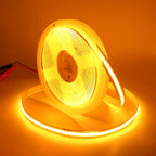 12V 5V USB COB LED Strip Light With 2Pin Wire 320 384 480 528 LEDs Flexible Tape Linear Lighting Warm White Pink Blue Red Yellow