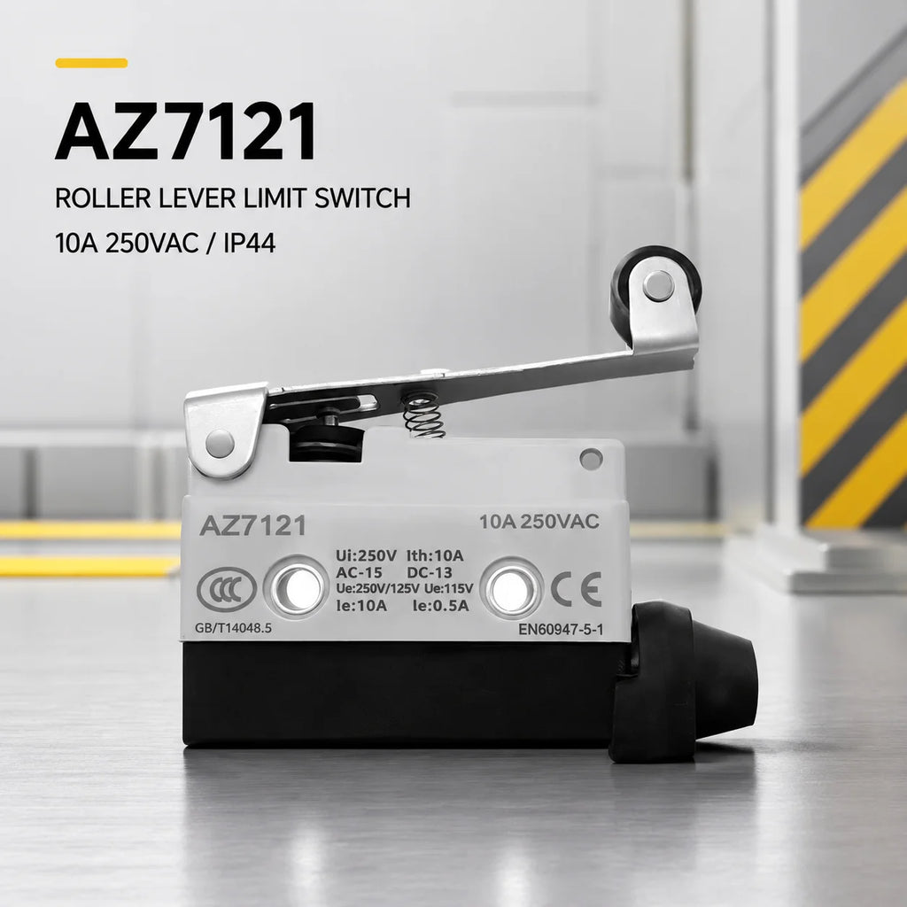 TEZUO AZ7121 IP44 Roller Lever Limit Switch 10A 250VAC Micro Travel Switch