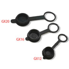 2/5/10pcs GX12 GX16 GX20 Aviation Circular Plug Socket Rubber Protective Cover Welding Cable Connectors Waterproof Dust Cap