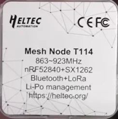 Heltec Mesh Node T114 LoRa BLE 868MHz 915MHz nRF52840 SX1262 TFT Display Low Power Positioning Devboard for Arduino Meshtastic