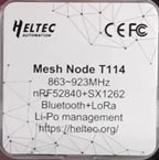 Heltec Mesh Node T114 LoRa BLE 868MHz 915MHz nRF52840 SX1262 TFT Display Low Power Positioning Devboard for Arduino Meshtastic