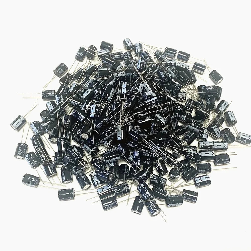 20-1000pcs 50V 35V 25V 16V 10V Electrolytic Capacitor 0.1UF 1UF 4.7UF 10UF 22UF 47UF 100UF 220UF 470UF 1000UF 2200UF 4700UF