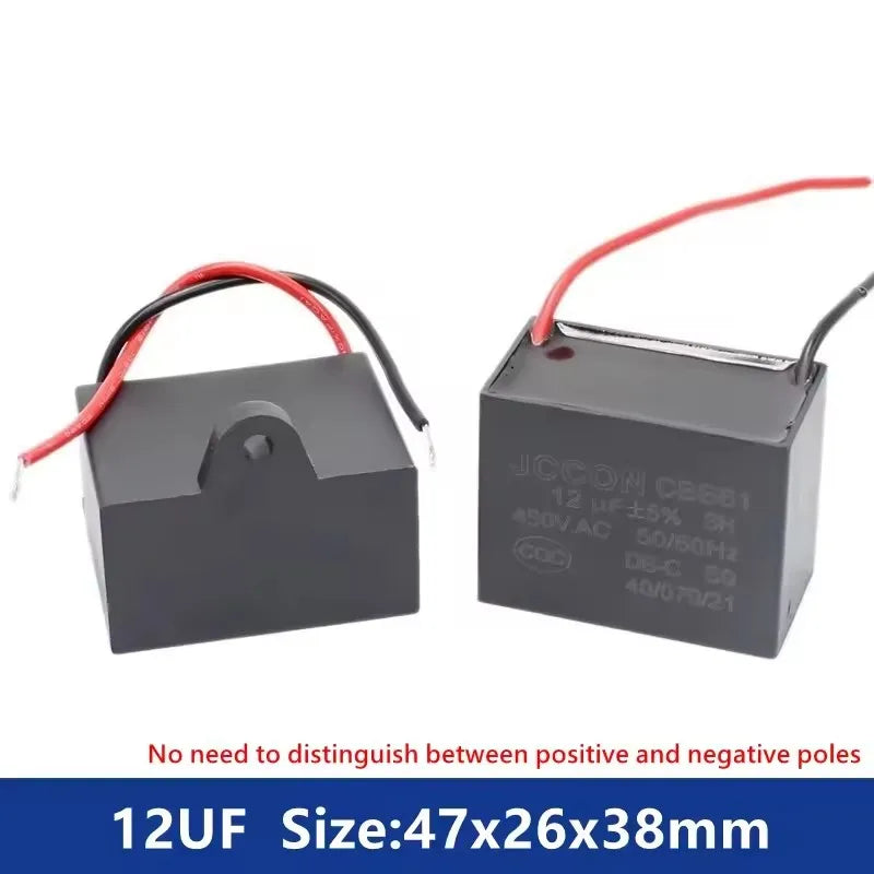 CBB61 450V Start Capacitor 1uf/1.5/1.8/2/2.5/3/4/5/6/7/8UF/10/12/15/18/20 UF Fan Ceiling Exhaust Motor Run Capacitor CBB