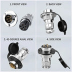 GX25 Plug Cable Connector Flange Fixing 20A 2Pin 3Pin 4Pin 5Pin 6Pin 8Pin 12Pin DF25 Circular Connectors