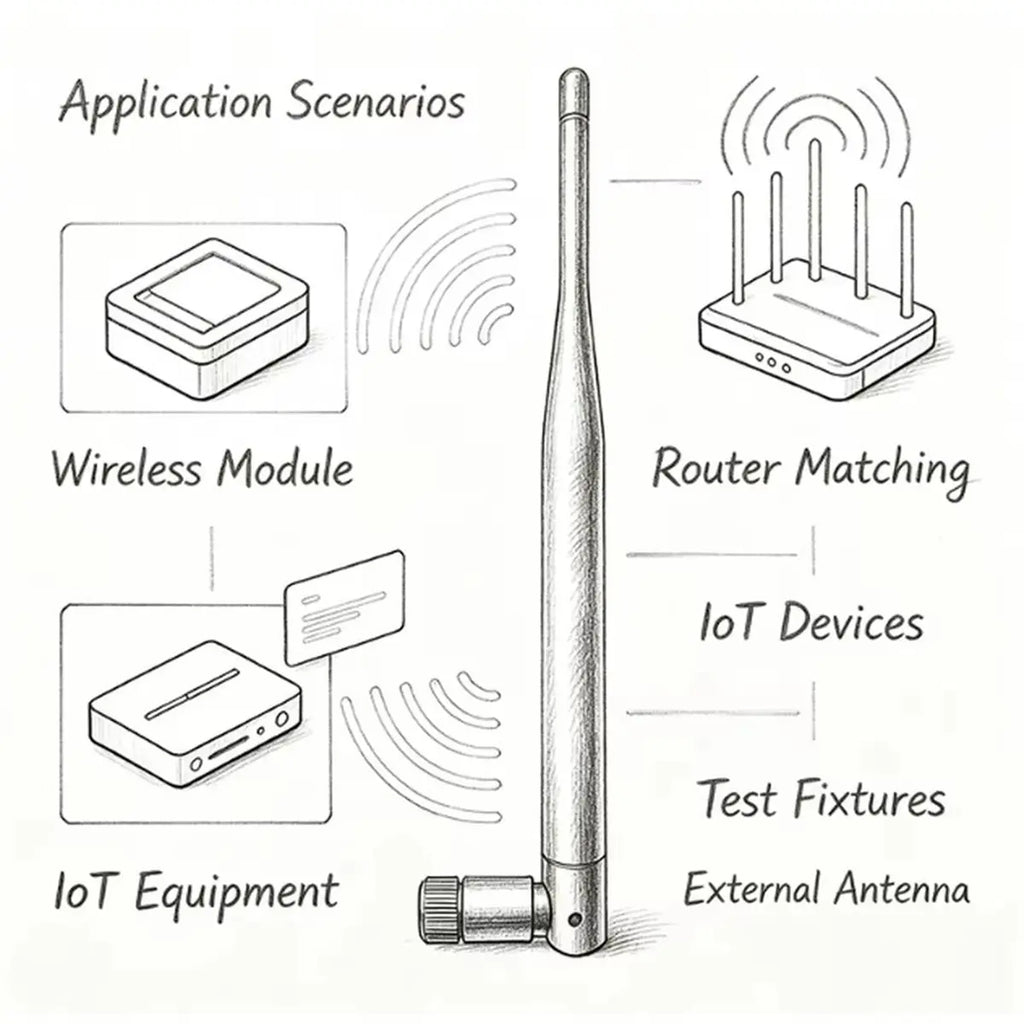 AU61-SMA To U. FL Connector 10CM 5Dbi Lora 868Mhz 915Mhz Antenna 2PCS For Meshtastic Lorawan Board Cable