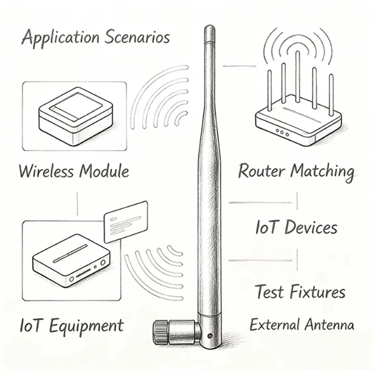 AU61-SMA To U. FL Connector 10CM 5Dbi Lora 868Mhz 915Mhz Antenna 2PCS For Meshtastic Lorawan Board Cable