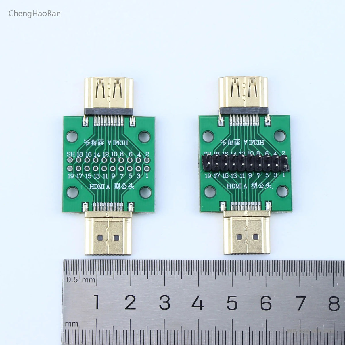 1pcs A-M HDMI Male To Female Test Board MINI Connector with Board PCB 2.54mm Pitch 19/20pin DP HD A Female To Male Adapter Board