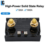 LCTC DC Control DC Solid State Relay 500A 1000A With Radiator SSR Heat Sink High Power Controller 3-32VDC LC-500D75D