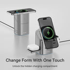 Qi2 Magnetic Wireless Charger Fast Charger 3-in-1 Intelligent Fast Charging 15W for IPhone 12/13/14/15/16 for Iwatch & AirPods