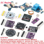 5Pc/1pc AS5600 Magnetic Encoder Module TLE5012 MT6701 MT6816 MT6826S AK09911C KTH7824 3144E Sensor Induction Control Door Switch