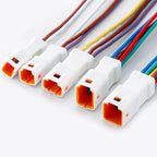 2P 3P 4P 6P 8P 0.6MM Waterproof Wire Connector Plug Male And Female Socket With Cable JST Connectors