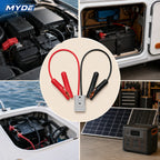 10AWG Anderson Plug to 100A Battery Alligator Clip Cable, Heavy Duty Quick Connect Lead for Car RV Solar Power