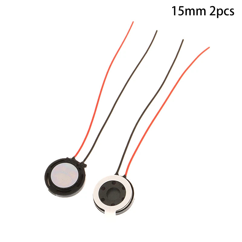 Hot 2Pcs Round 8 Ohm 1W Speaker 8ohm 15MM/18MM/20MM Loud Speakers Tablet Mobile Phone Trumpet Horn Small Loudspeaker Audio