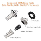 5pcs GX16 Flange Butting Type Aviation Plug Socket 2/3/4/5/6/7/8/9/10 Pin Male Female Fixing Circular Connectors