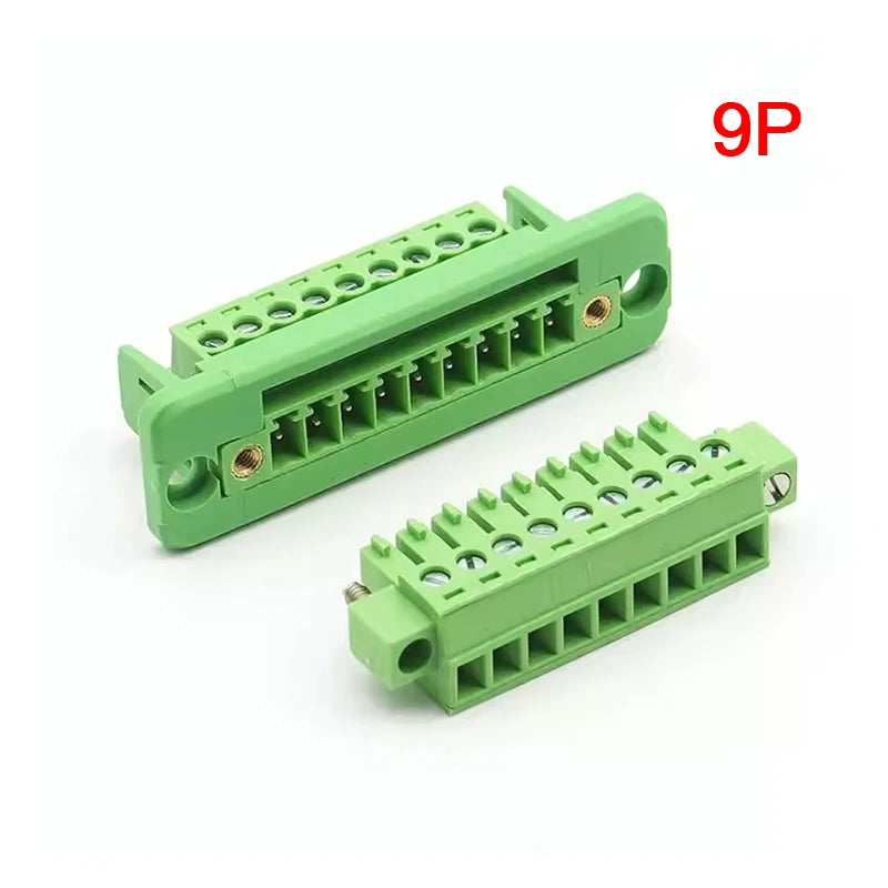 1Set 15EDGWC Pitch 3.81mm 2P/3P/4P/5P/6P/8P/9P Pluggable Terminal Block Connector JM15EDGKM 3.81mm Pitch