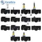 Z-15 Micro Limit switch Travel Switch Small Horizontal Roller Lever 15A 250V 1NO1NC Normally Open Normally Closed Travel Switch