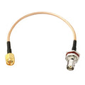 SMA Male to BNC Female Bulkhead Nut Pigtail Cabel Adapter RG316 30cm Long