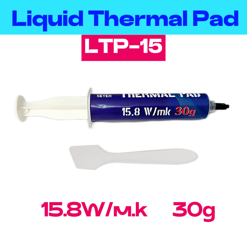 LTP-15 Liquid Thermal Pad 10g 20g 30g 50g 100g Blue 15.8W/mk Thermal Compound for CPU GPU Laptop PS5 Smartphone OEM Thermal Gel