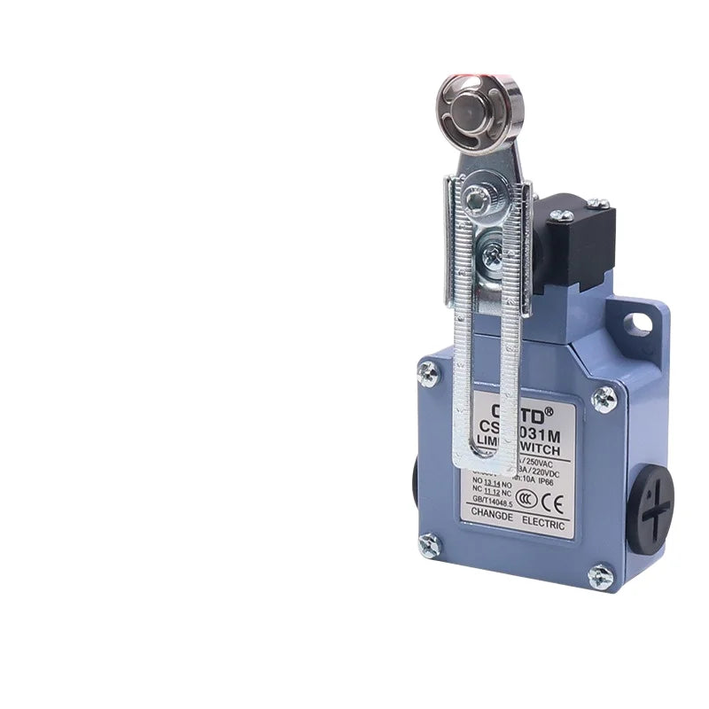 Limit Switch CNTD CSA‑031M Adjustable Metal Roller Lever IP66 10A 250VAC 1NO1NC Aluminum Housing Travel Switch for Industrial Ma