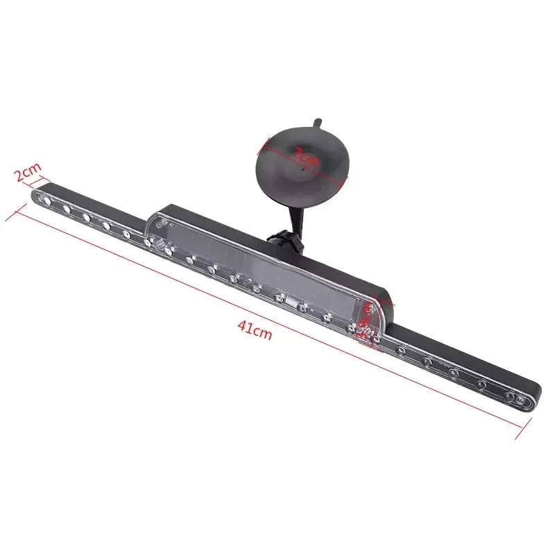 Car Emergency Light Solar RGB Car Strobe Warning Lights Multifunction Decoration Anti-Collision Night Driving Safety Lamp