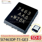 2PCS SI7463DP-T1-GE3 Code 7463 SOP8 SI7463DP P-channel 40V Power Transistor MOSFET Field Effect Transistor