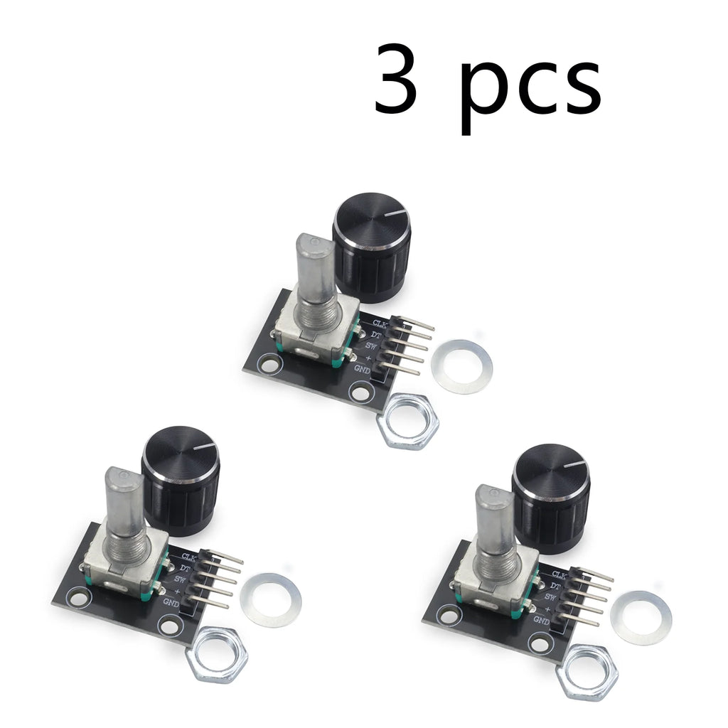 1 to 8 PCS KY-040 360 Degrees Rotary Encoder Module with Knob Cap 5V Brick Sensor Switch Development Board Module for R3 Board