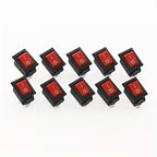 10 PCS/Lot 2 Pin 12V Car Boat Round Dot Light ON/OFF Rocker Toggle Switch Tool Black