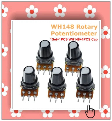 TZT Rotary Encoder Module for Arduino Brick Sensor Development Round Audio Rotating Potentiometer Knob Cap EC11