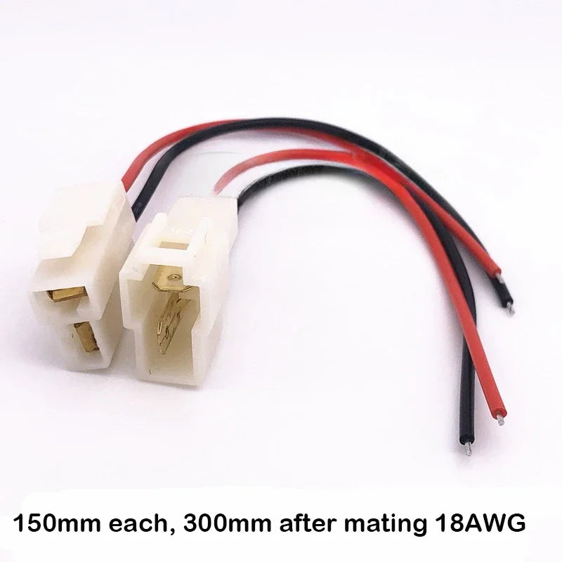 1Set 1/2/3/4/6/8P 6.3mm Automobile Harness Connector 15cm High Current Equipment Cable Male Female Plug Butt Joint 0.75mm2 18AWG