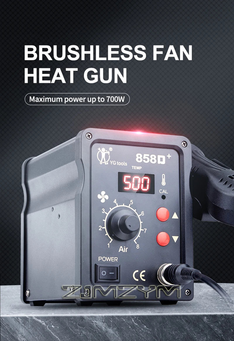 858D Hot Air Gun BGA Soldering Rework Station Blower Hair Dryer Hairdryer Soldering Heat Gun 220V 110V SMD SMT Welding Repair