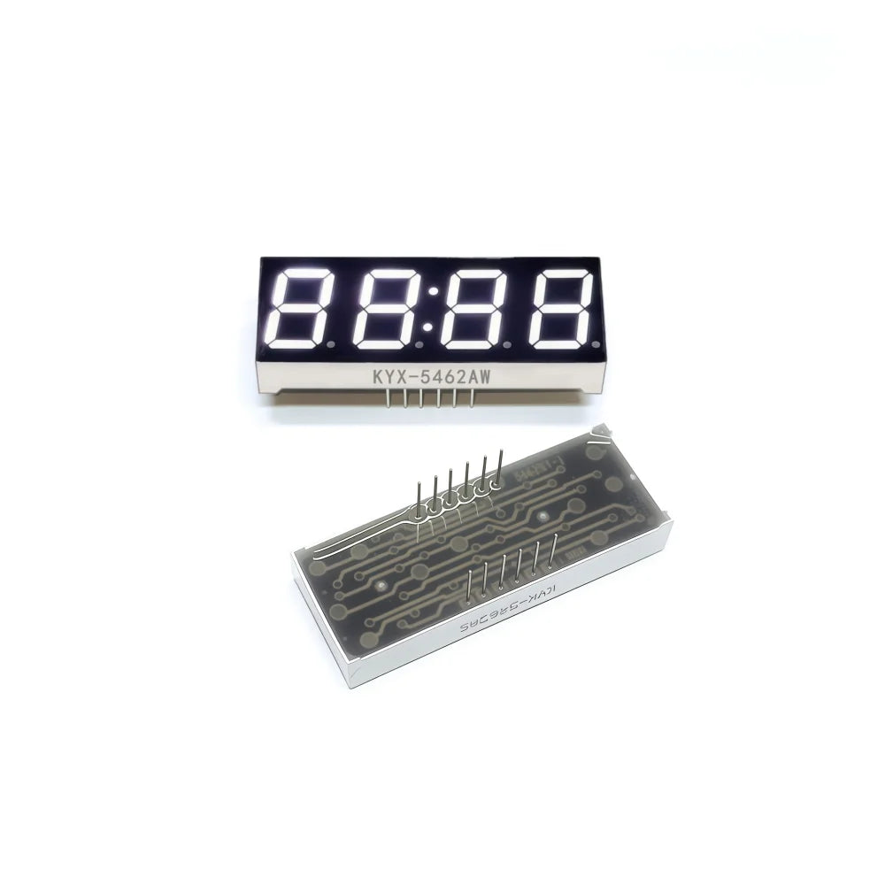 10PCS 0.56-inch 4-digit clock digital tube 50mmX19mm digital display "8" height 14.2mm seven-segment digital tube5462series5465