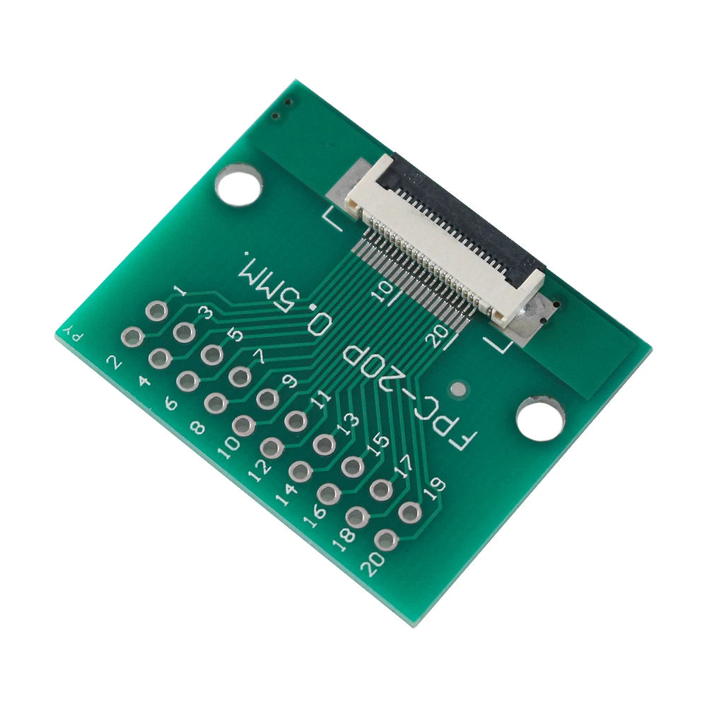 5Pcs/lot FPC FFC 0.5MM  Pitch Conversion board DIY PCB board 6P~20P 6 8 10 12 20 P connector For Cable transfer