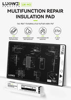 S-160 TE-509/502/508/610 LW-M3/M4 Silicone Soldering Mat ESD Antistatic Heat Resistant Insulation Repair Working Mat