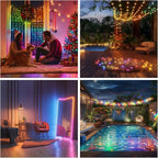 USB 5V Smart RGB-IC Fairy Light String Christmas Lights Decorations Lamp Garland WS2812 Bluetooth APP&Remote Control Addressable