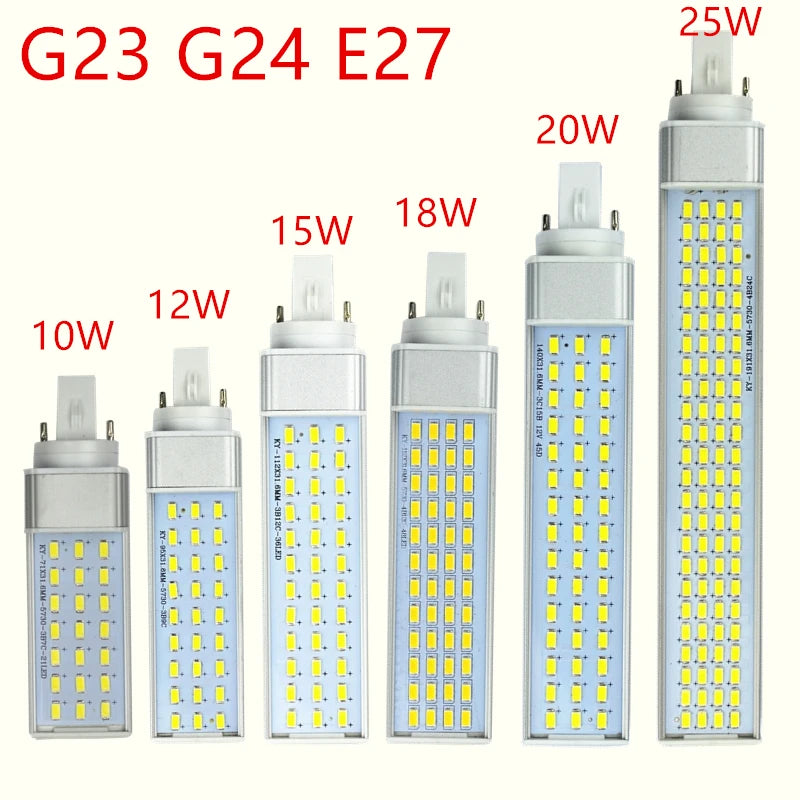 led Lamp G24 E27 LP led lamp bulb 10W 12W 15W 18W 20W 25W LED Corn Bulb Lamp Light SMD 5730 AC85-265V Tube lamp
