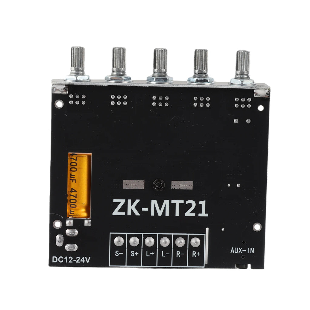 ZK‑MT21 Bluetooth Amplifier Board 2.1 Channel Digital Audio Power Amplifier Module Digital Power Amplifier Board