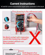 ANENG SZ01/SZ02 Diode Tester Professional Digital Multimeter True RMS Smart AC/DC Current Voltage Auto Range Multimetres Tools