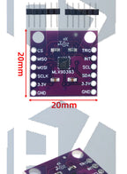 MLX90393 three digital Hall sensor 3D position of the rotational angular displacement Sensor Board Contactless for arduino