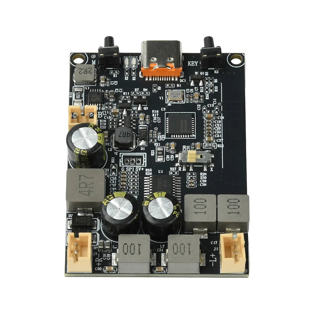 DC 5V TWS Digital Stereo Audio Bluetooth Amplifier Module 2X10W Dual Channel Bass Enhancement Algorithm Bluetooth Type C