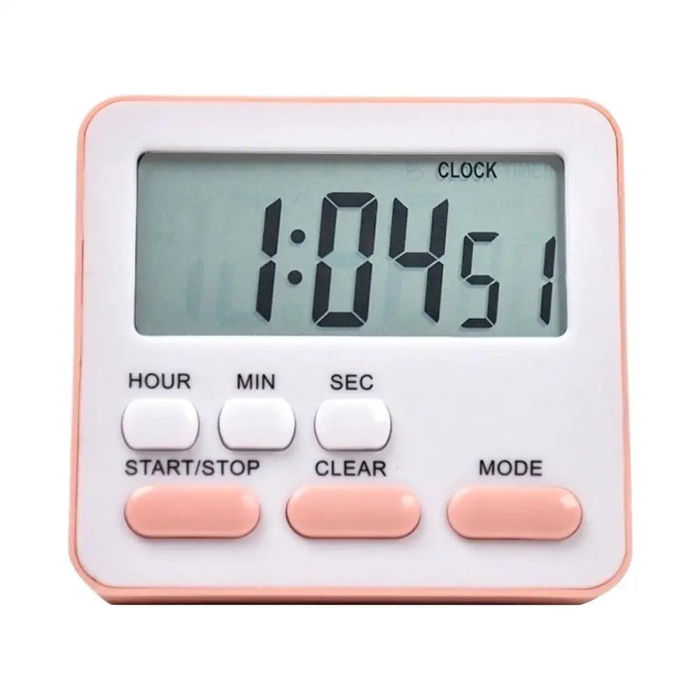 Kitchen Timer Small Digital Clocks 24 Hour Alarm Function Timer for  Adults Boys Girls Classroom Grilling Baking Meeting Cooking