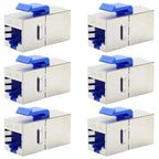 CAT7 CAT6A CAT6  CAT5e Coupler RJ45 Keystone Shielded Coupler Shielded Female to Female RJ45 Inline Coupler Keystone Jack